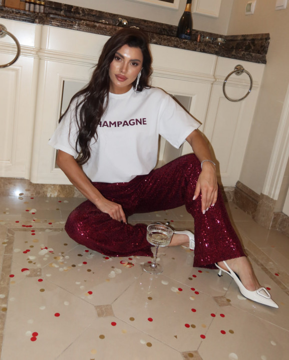 67 вечірні штани з паєтками